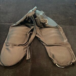 Men's Black integrated football pants with removable pads Protective Gear